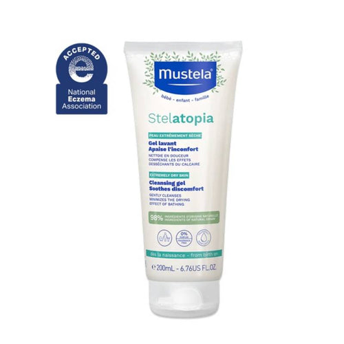 საბავშვო დასაბანი გელი თავის და ტანის 200მლ. Mustela Stelatopia