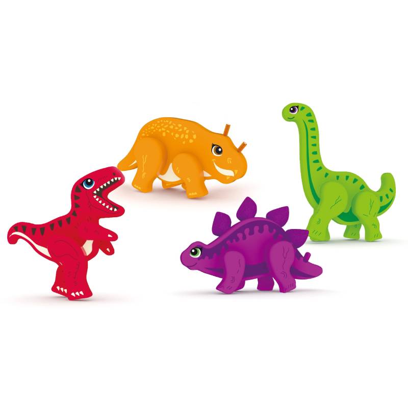 სათამაშო ხის დინოზავრების ნაკრები J`adore DINOSAURS PLAY SET 818987