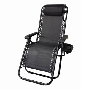 კეცვადი სკამ-შეზლონგი OEM RELAX SC-229 BLACK (A2696)