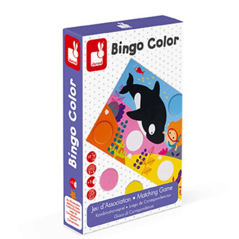 საბავშვო სამაგიდო თამაში Janod Matching game Bingo color J02693