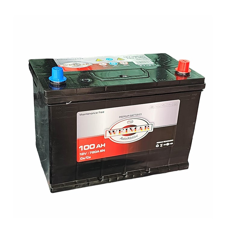 ავტომობილის აკუმულატორი 100ამპ WEIMAR 12V 100 AH 720A / D31-SMF JIS