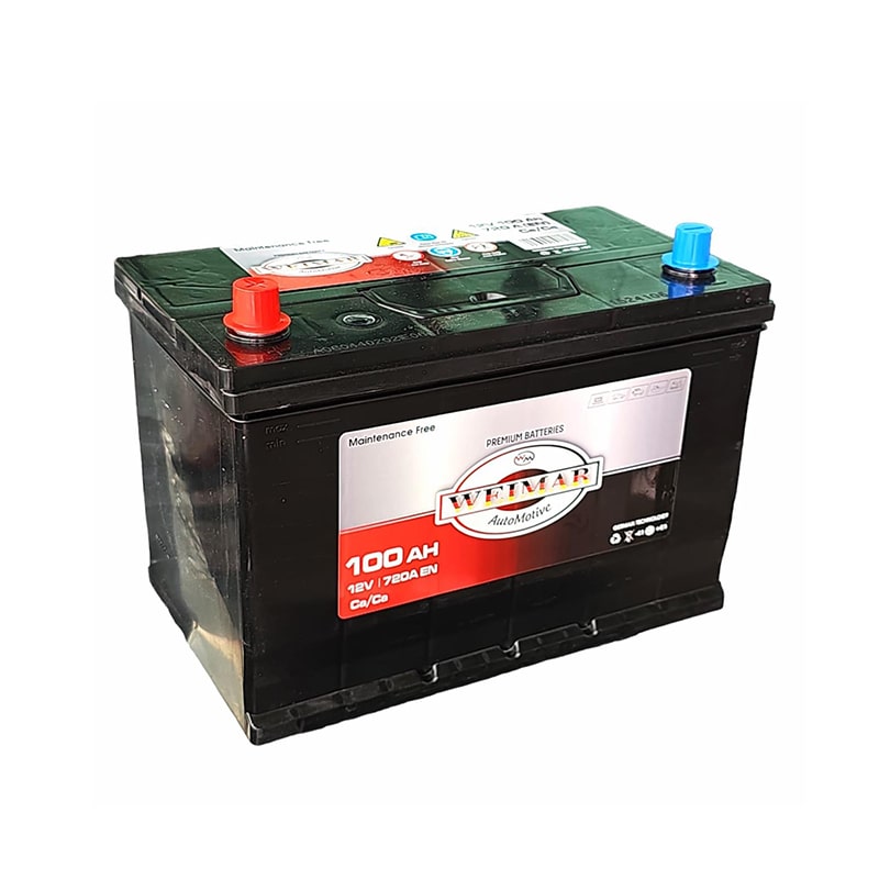 ავტომობილის აკუმულატორი 100ამპ WEIMAR 12V 100 AH 720A / D31-SMF / +L JIS