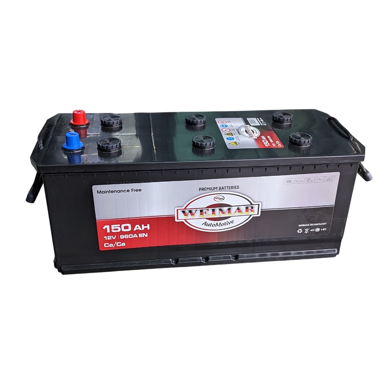 ავტომობილის აკუმულატორი 150ამპ WEIMAR 12V 150 AH 960A / D5-MF