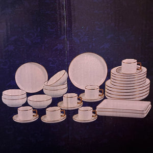ჭურჭლის ნაკრები 6 პერსონაზე Katherina 32PCS White