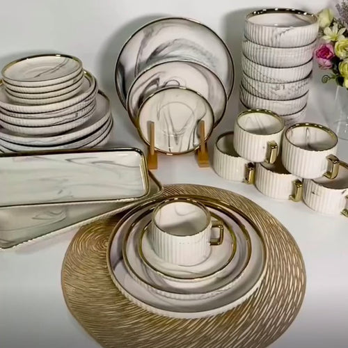 ჭურჭლის ნაკრები 6 პერსონაზე SLG Ceramics YTG32-1