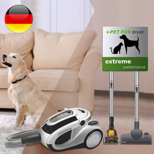 მტვერსასრუტი დამატებითი ჯაგრისით შინაური ცხოველების ბეწვისთვის FRANKO FVC-1112