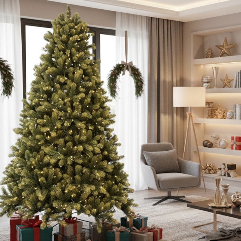 ნაძვის ხე სილიკონის წიწვებით 180 სმ-დან 300 სმ-მდე SP555 Spoly