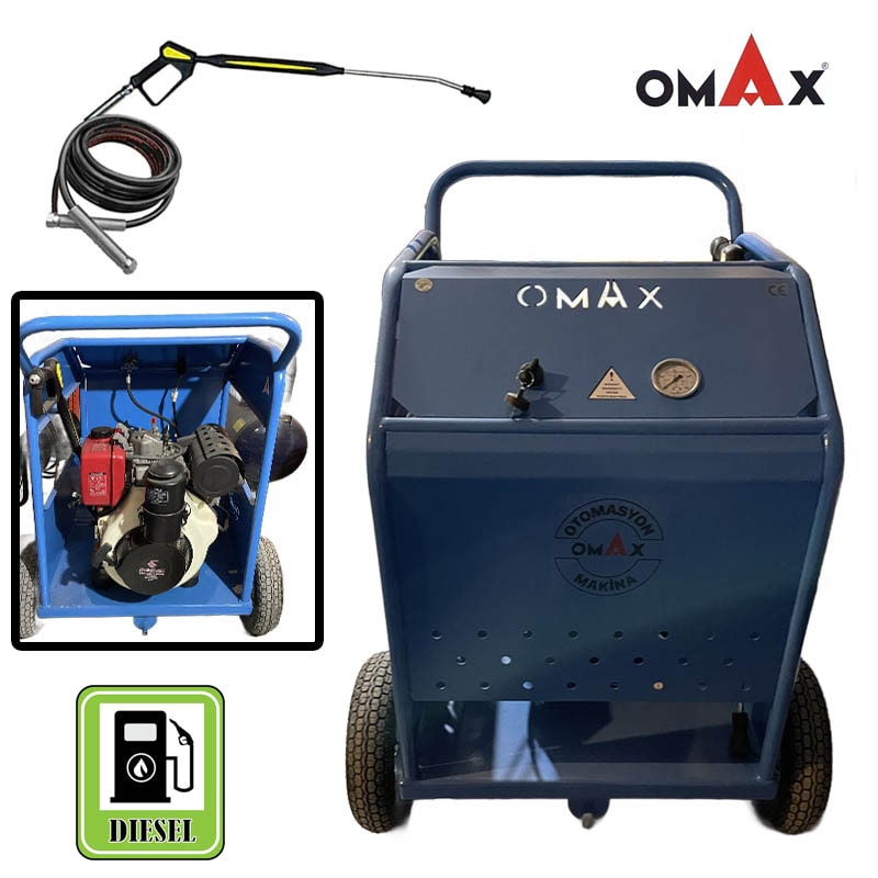 მაღალი წნევით ცივი რეცხვის აპარატი დიზელის ძრავზე Omax AX200