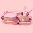 ბავშვის საუზმის 7 ცალიანი კომპლექტი Bear Children Tableware 8541