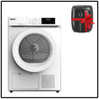 საშრობი მანქანა 10კგ MARAZZI DH1053FL53(S/W) + საჩუქარი აეროგრილი FRANKO FAF-1217