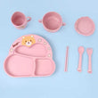 ბავშვის საუზმის 7 ცალიანი კომპლექტი Bear Children Tableware 8541