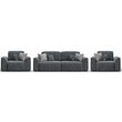 გასაშლელი რბილი ავეჯის სამეული Offenburg Dark Gray 250x115x82 სმ
