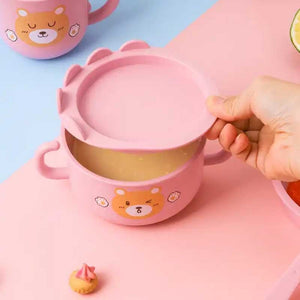 ბავშვის საუზმის 7 ცალიანი კომპლექტი Bear Children Tableware 8541