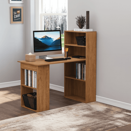 საოფისე და სამეცადინო მაგიდა თაროებით Gelens IS0941