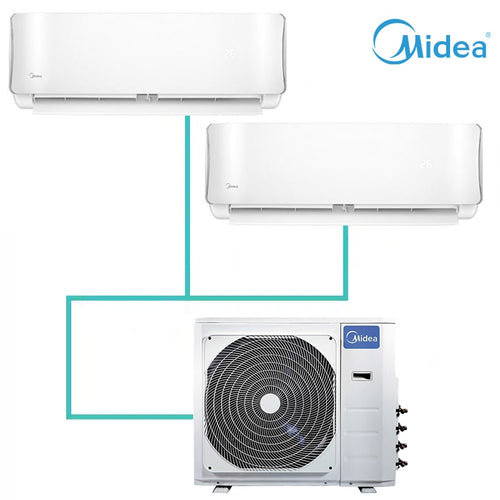 მულტისპლიტ კონდიციონერი MIDEA M4OB-36HFN8-Q + AB-12NXD0-M + AB-18NXD0-M-506