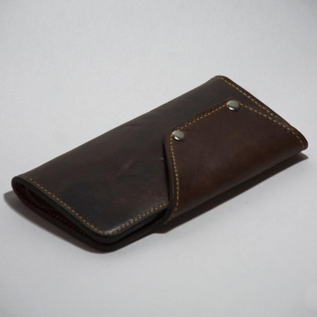 ხელნაკეთი ნატურალური ტყავის საფულე Hogy HG-54 Handmade Leather Wallet