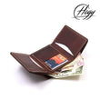 კაცის ხელნაკეთი ნატურალური ტყავის საფულე Hogy HG-76 Handmade Leather Wallet