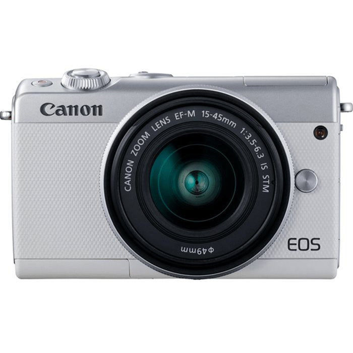 ფოტოაპარატი Canon EOS M100 White + ობიექტივი EF-M 15-45 IS STM