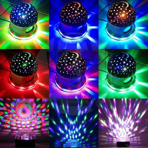 LED მანათობელი ჩაშენებული Bluetooth დინამიკით Crystal Magic Ball Light UCO