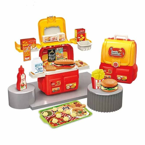 საბავშვო სამზარეულოს კომპლექტი Family Hamburger 37PCS