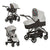 საბავშვო ეტლი Hauck Easy Traveler Toronto 4 Trio Set Gumball Grey 149669