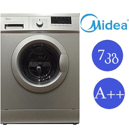 სარეცხი მანქანა 7კგ MIDEA MFG70-ES1203S კლასი A++