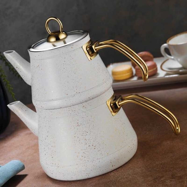 თურქული ჩაის მოსამზადებელი 2-1 ში Savelon Tea Pot