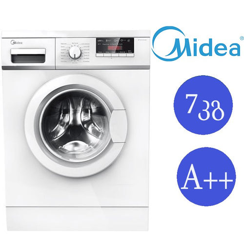 სარეცხი მანქანა 7კგ MIDEA MFG70-ES1203W კლასი A++