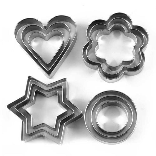 ნამცხვრის დასაჭრელი ფორმები 12 ცალი 29037 UCO