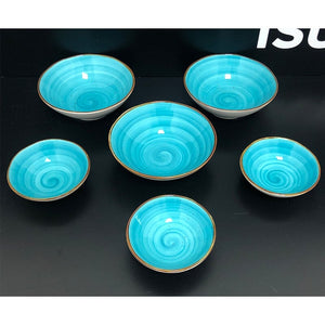 ჭურჭლის ნაკრები Mora Ceramic 96PCS Sapphire Blue