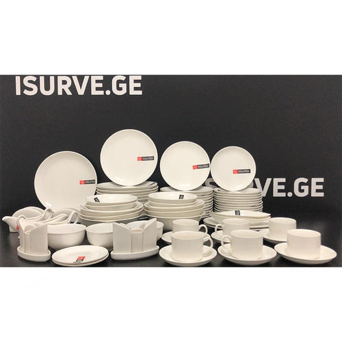 მრგვალი ჭურჭლის ნაკრები 12 პერსონაზე Bone Brilliant 84PCS Classic