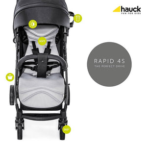 საბავშვო ეტლი Hauck Rapid 4S Plus Trioset Black 149812