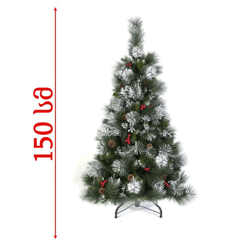 ნაძვის ხე 150 სმ - ბუნებრივი თოვლის ეფექტით Spoly