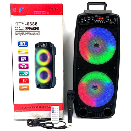 Bluetooth დინამიკი მიკროფონით და პულტით OTY-6688 UCO