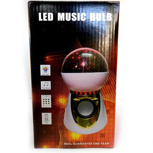 LED მანათობელი ჩაშენებული Bluetooth დინამიკით და დისტანციური მართვით LED Music Bulb UCO