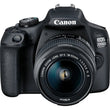 ფოტოაპარატი Canon EOS 2000D Black + ობიექტივი EF-S 18-55 IS II + ობიექტივი EF 75-300 III