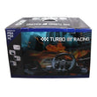 სათამაშო საჭე პედლებით და სიჩქარეების გადამრთველით PS3, PS2 და PC Turbo GT Racing PS-4100 UCO