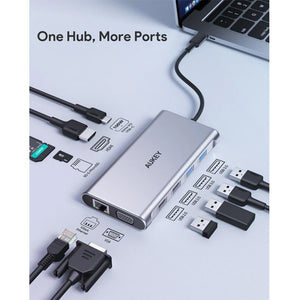 USB გამანაწილებელი Aukey CB-C89