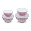 სასალათე ჯამების ნაკრები თავსახურებით Tableware Salad Bowl 4 PCS