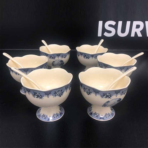 სანაყინე ჭურჭლის გერმანული ნაკრები 12PCS Weimar Porcelain MD2-8