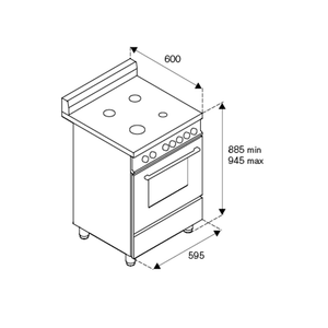 ქურა Bertazzoni AM64C 61 BX