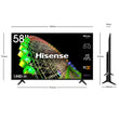 Smart 4K ტელევიზორი Hisense 58A6BG 58 inch (147 სმ)