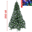ნაძვის ხე 250 სმ (თოვლის ეფექტით) - განათება საჩუქრად Spoly