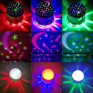 LED მანათობელი ჩაშენებული Bluetooth დინამიკით Crystal Magic Ball Light UCO