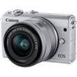 ფოტოაპარატი Canon EOS M100 White + ობიექტივი EF-M 15-45 IS STM