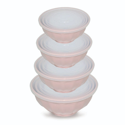 სასალათე ჯამების ნაკრები თავსახურებით Tableware Salad Bowl 4 PCS