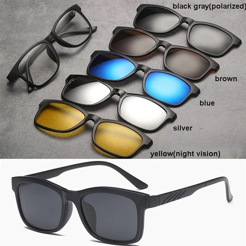 მზის სათვალის კომპლექტი მაგნიტური ლინზებით Magic Vision