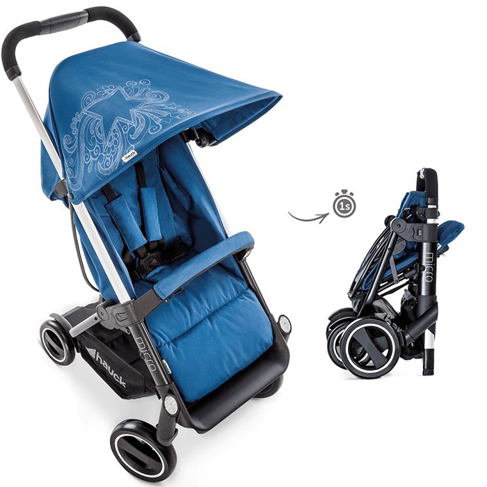 hauck micro stroller Baby stroller Hauck Micro Blue 150405 – ყიდვა ყველაზე იაფად ან განვადებით