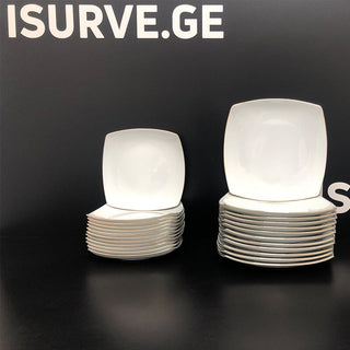 ფაიფურის თეფშების ნაკრები Pardis 24PCS Whitestone