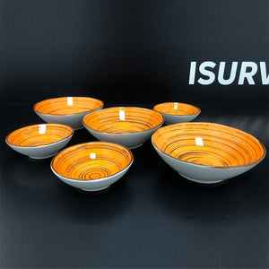 ჭურჭლის ნაკრები Mora Ceramic 120PCS Orange